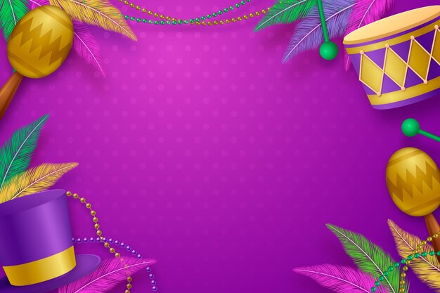 Gradiente de fondo del mardi gras