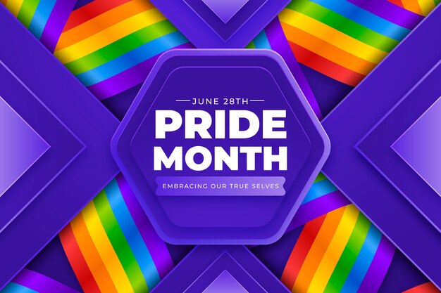 Gradiente de fondo del mes del orgullo