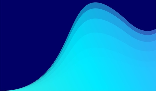 Gradiente de fondo de onda estilo minimalista