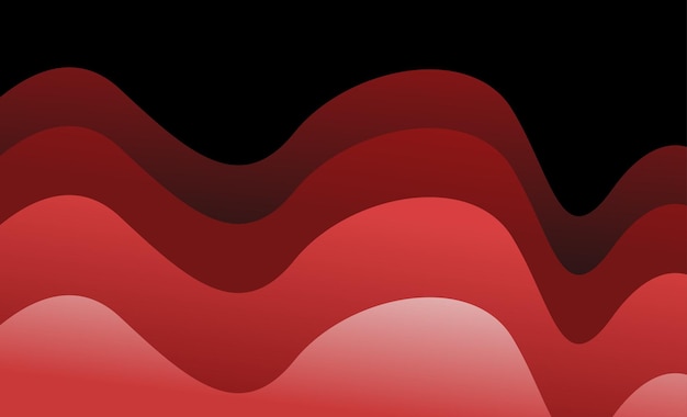 Gradiente de fondo de onda roja desogn