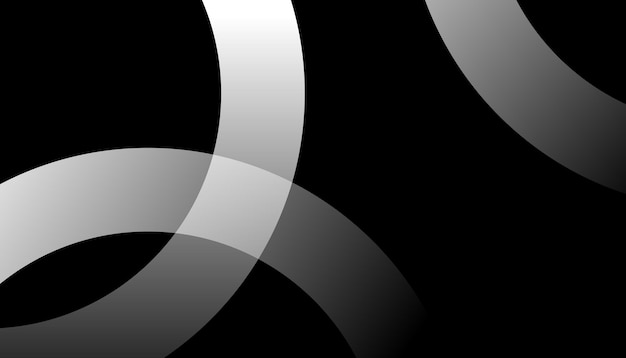 Gradiente de fondo vectorial de diseño abstracto en blanco y negro