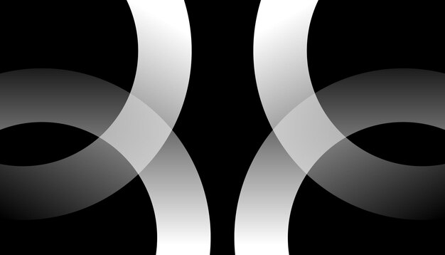 Gradiente de fondo vectorial diseño abstracto en blanco y negro