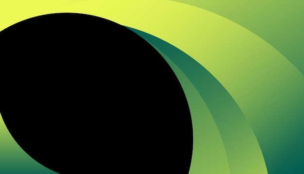 Gradiente de fondo vectorial diseño abstracto verde y amarillo
