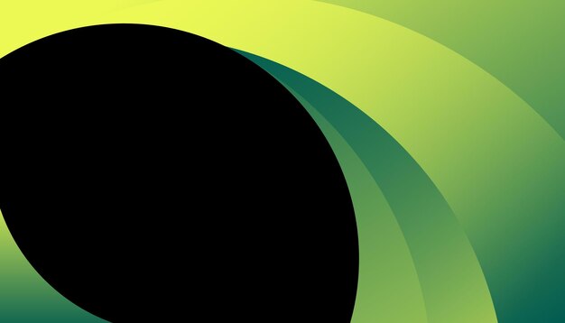 Gradiente de fondo vectorial diseño abstracto verde y amarillo