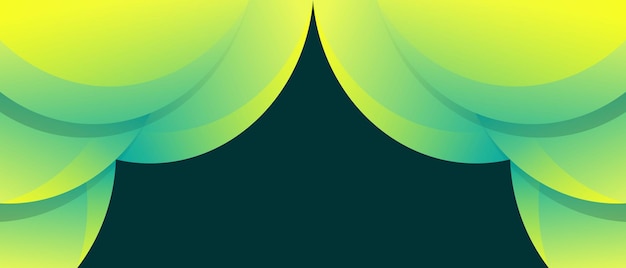 Gradiente de fondo vectorial libre verde amarillo diseño moderno