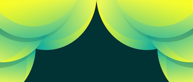 Gradiente de fondo vectorial libre verde amarillo diseño moderno