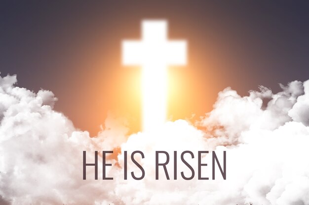 Gradiente ha resucitado ilustración del domingo de pascua