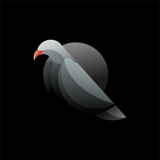 Gradiente de ilustración de águila