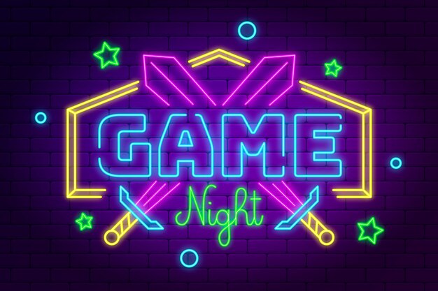 Gradiente de juego de fondo de la noche