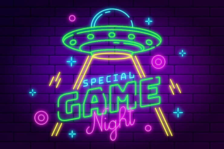 Vector gratuito gradiente de juego de fondo de la noche