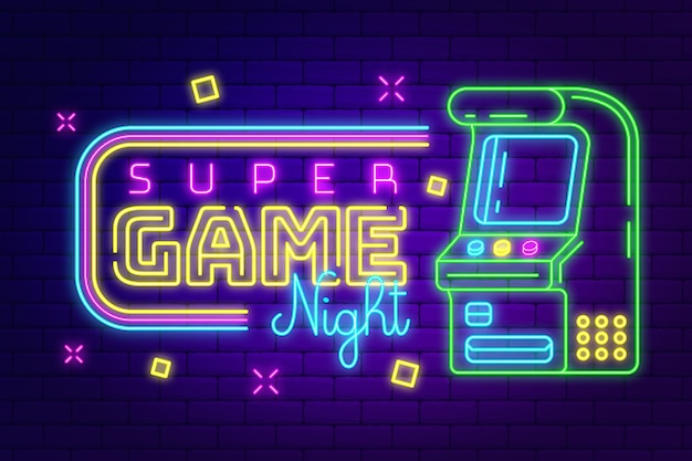 Gradiente de juego de fondo de la noche