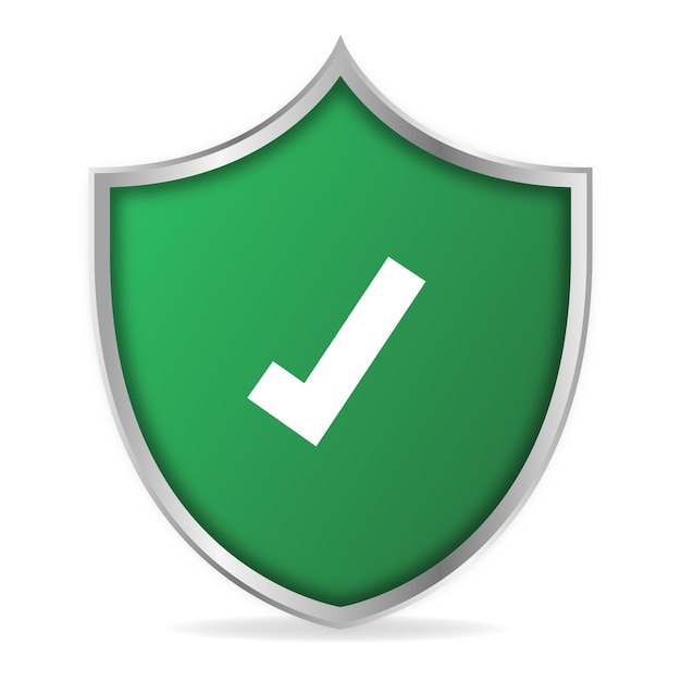Gradiente de marca de verificación de escudo