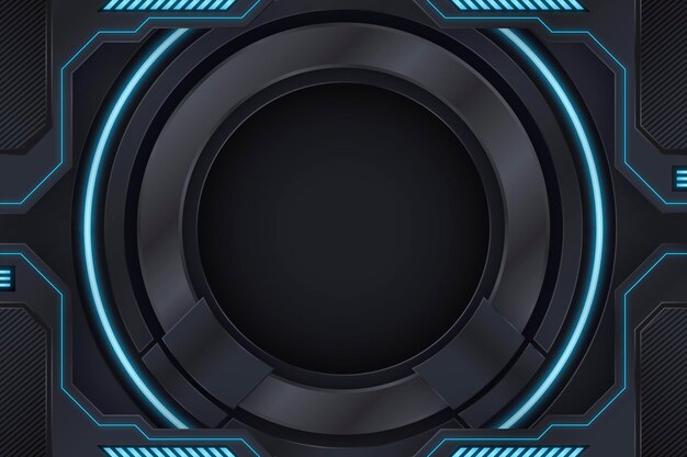Gradiente de tecnología de fondo futurista