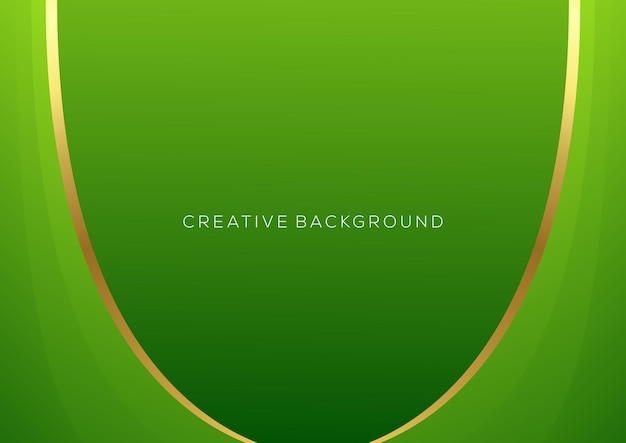 Vector gratuito gradiente verde con fondo de línea de lujo diseño abstracto moderno