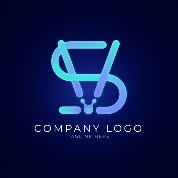 Gradiente vs diseño de logotipo