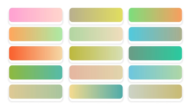 Vector gratuito gradientes de colores pastel suaves gran conjunto