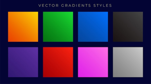 Vector gratuito gradientes coloridos brillantes modernos establecen