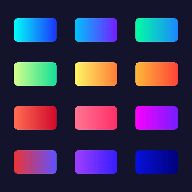 Los gradientes establecen colores brillantes