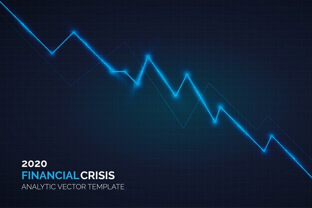 Gráfico analítico de crisis financiera 2020