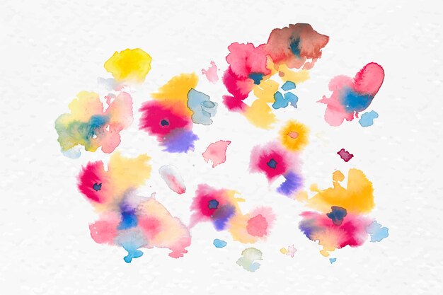 Gráfico estacional de la primavera del vector de la acuarela de las flores coloridas