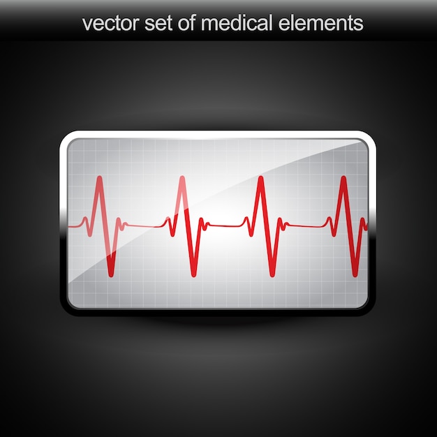 Vector gratuito gráfico de latidos de corazón