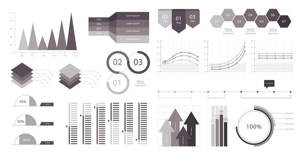 Gráfico de negocios infografía