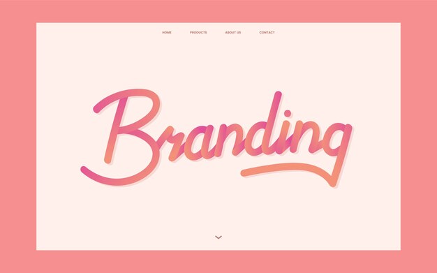 Gráfico de sitio web informativo de branding empresarial