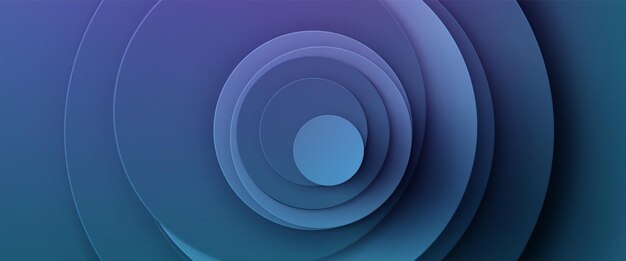 Gráfico de textura de capa de papel circular abstracto en 3d