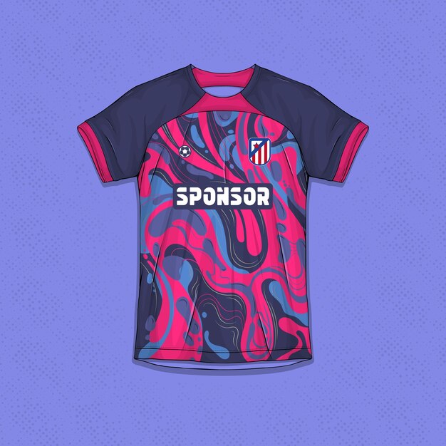 Gráficos de camisetas de fútbol Gráficos vectoriales de uniformes de fútbol