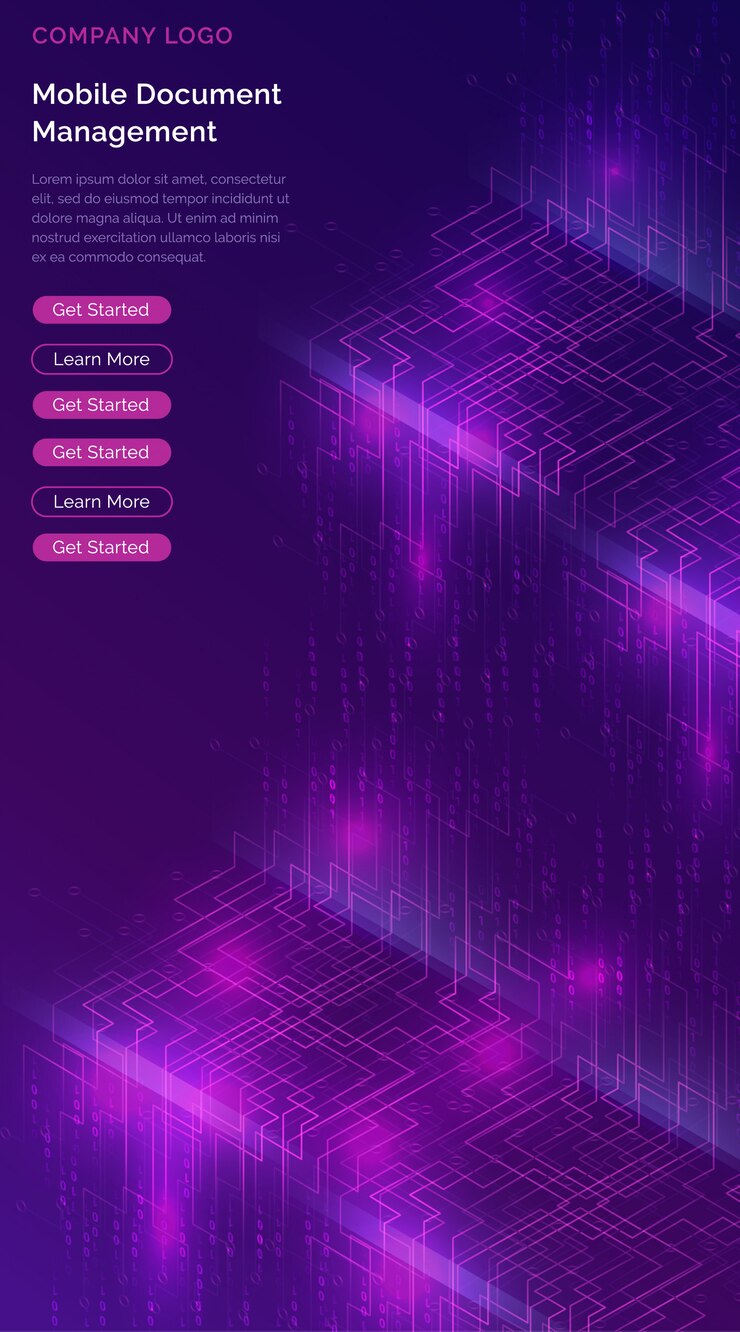 Vector gratuito gran cascada de datos, flujos de código binario digital