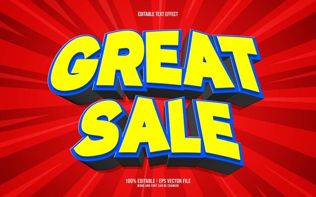 Gran venta de efectos de texto 3D editables