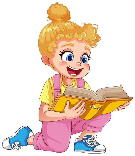 gril leyendo un libro