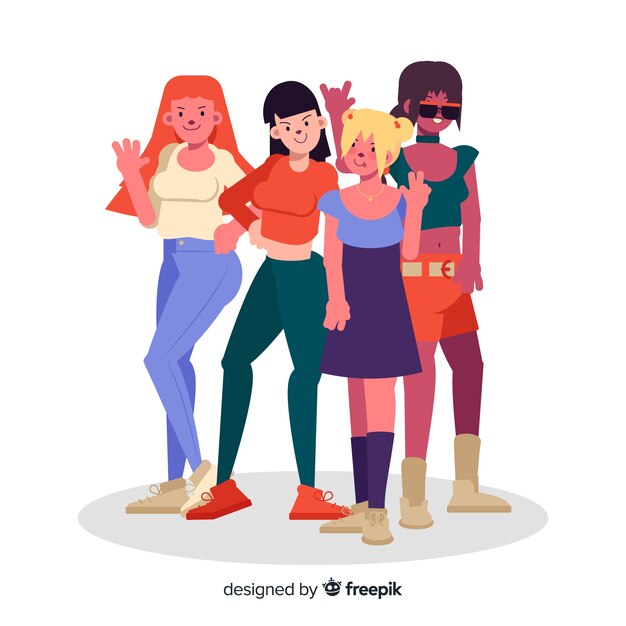 Grupo de jóvenes posando para una foto