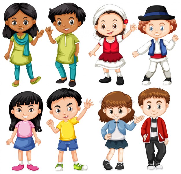 Grupo de niños de internación.