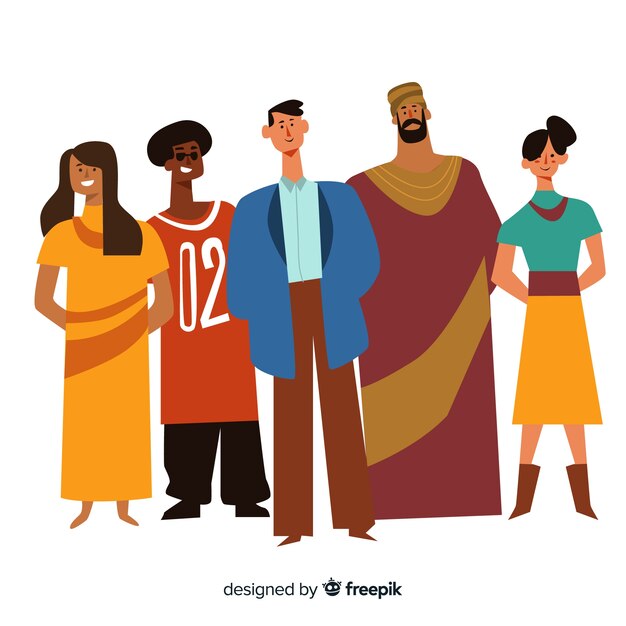 Grupo de personas de diferentes razas