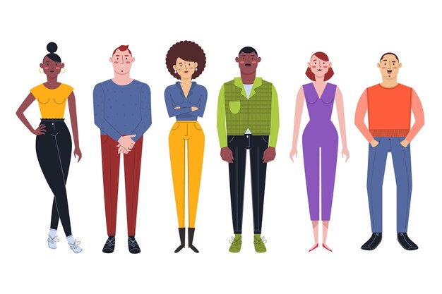 Grupo de personas diferentes
