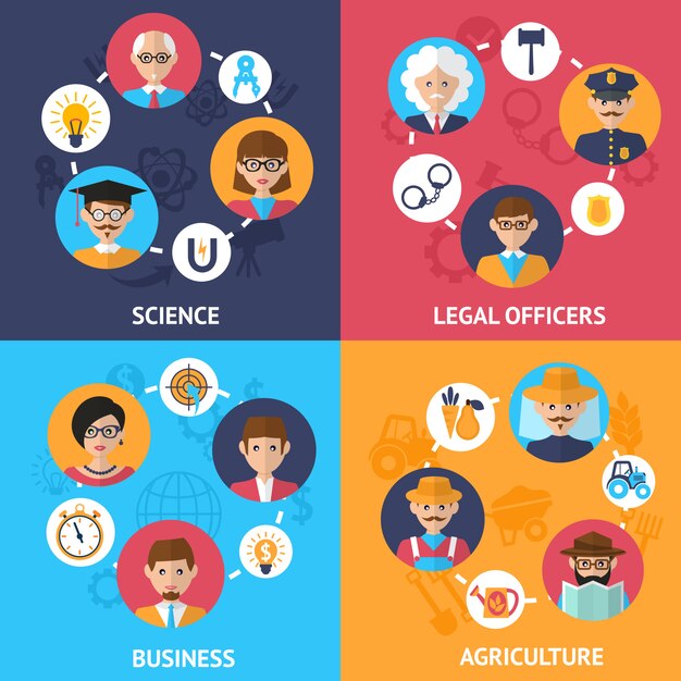 Grupo de personas de trabajo en equipo