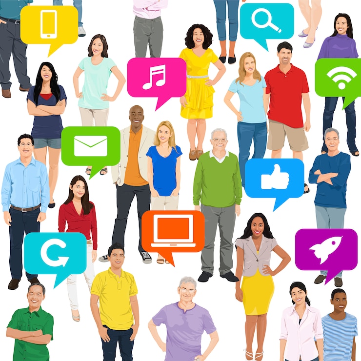 Vector gratuito grupo de personas
