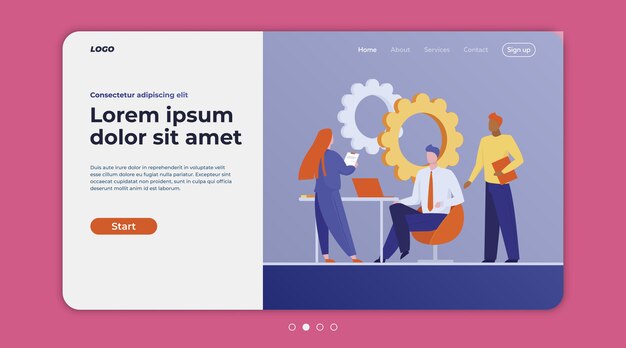 Grupo de trabajo colaborando en proyecto
