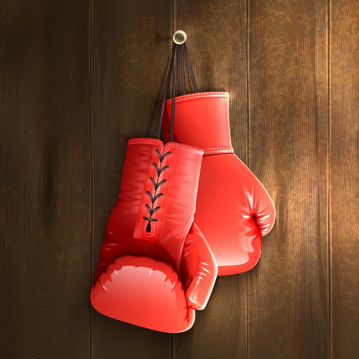 Vector gratuito guantes de boxeo en la pared
