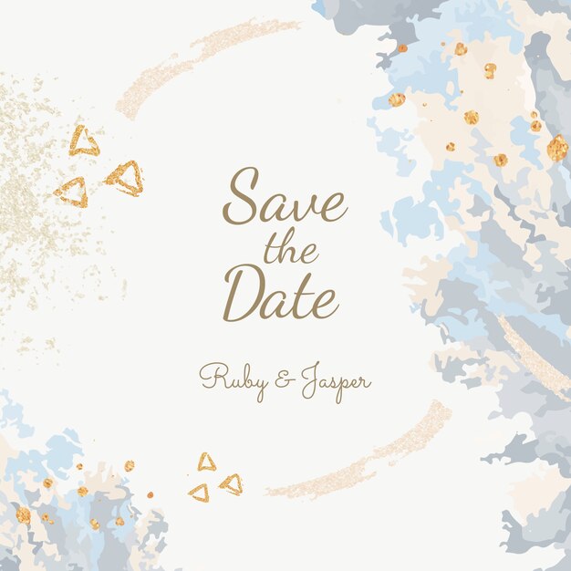 Guardar la fecha de invitación de boda