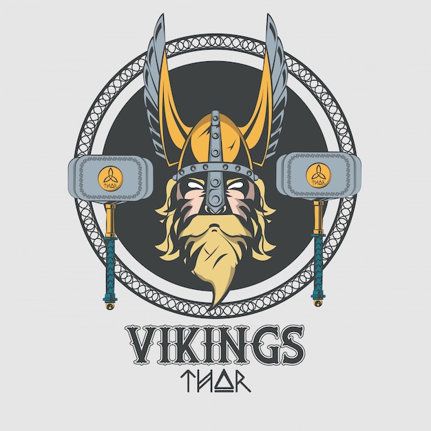 Guerreros vikingos camiseta impresa