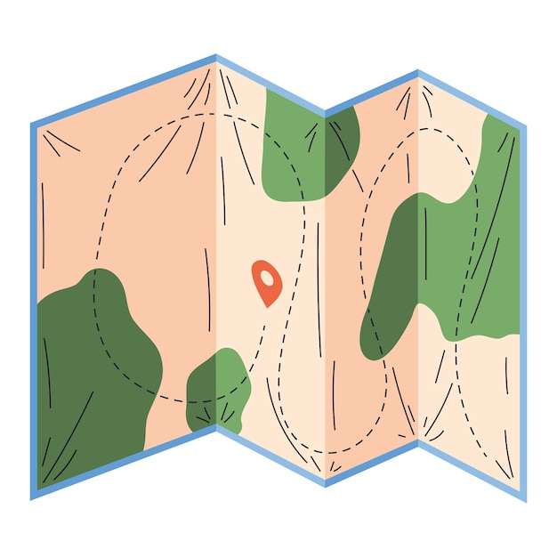 guía de mapas en papel