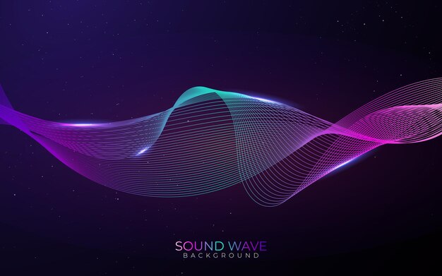Hablando de la ilustración de la onda de sonido