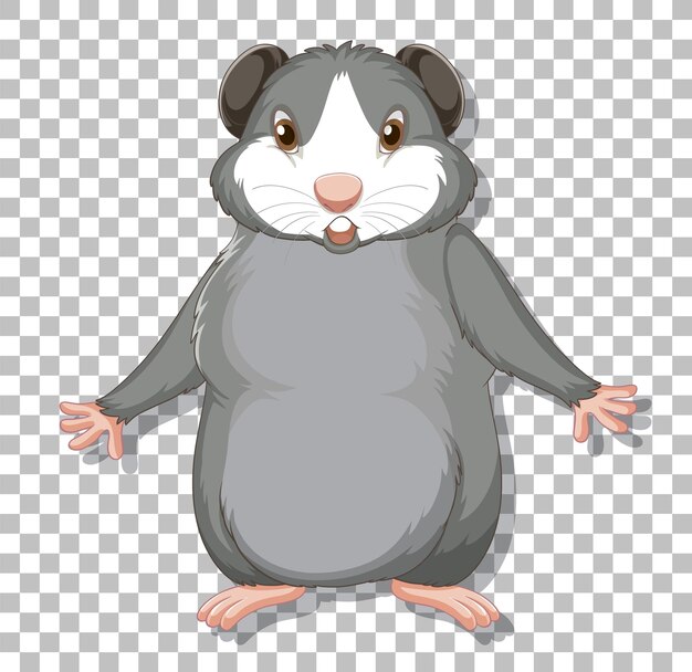 Hámster en estilo de dibujos animados