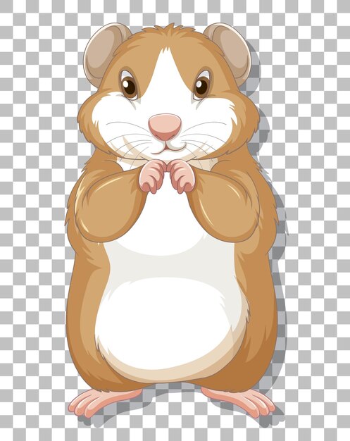 Hámster en estilo de dibujos animados