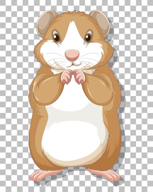 Hámster en estilo de dibujos animados