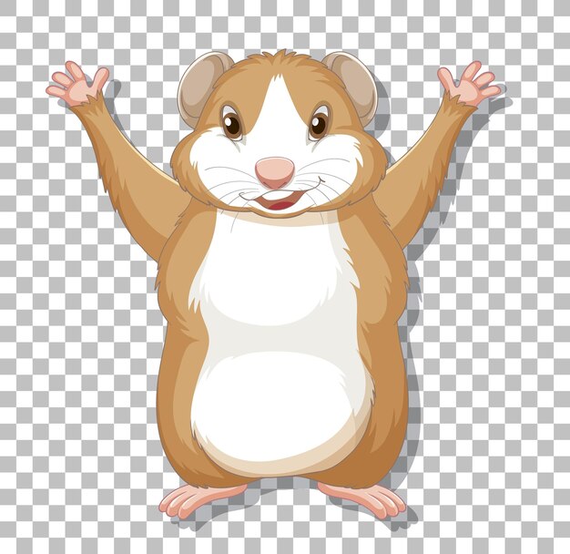 Hamster en estilo de dibujos animados
