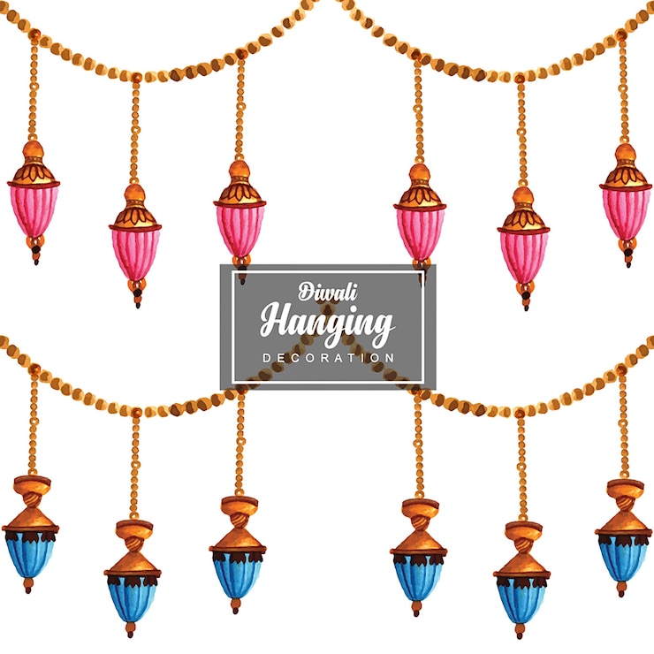 Vector gratuito hand drawn vector hanging strings diseños