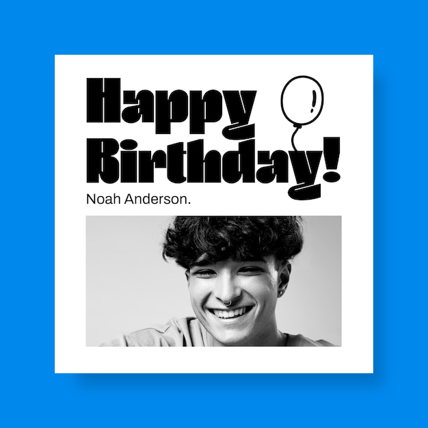 Happy birthday facebook post template design | Vector Gratis